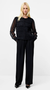 Canary Pleated Long Sleeve Shirt