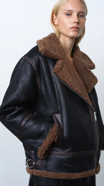 Suedette Zip Up Jacket