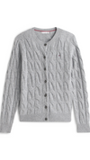 Soft  Wool Cable Cardigan