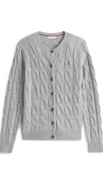 Soft  Wool Cable Cardigan