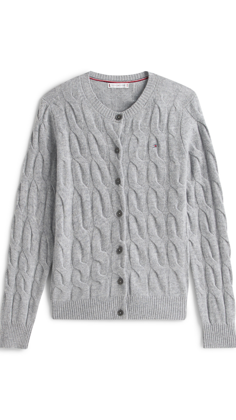Soft  Wool Cable Cardigan