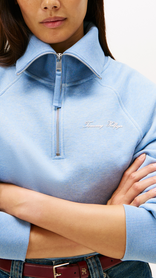 Classic Script Fleece Half Zip