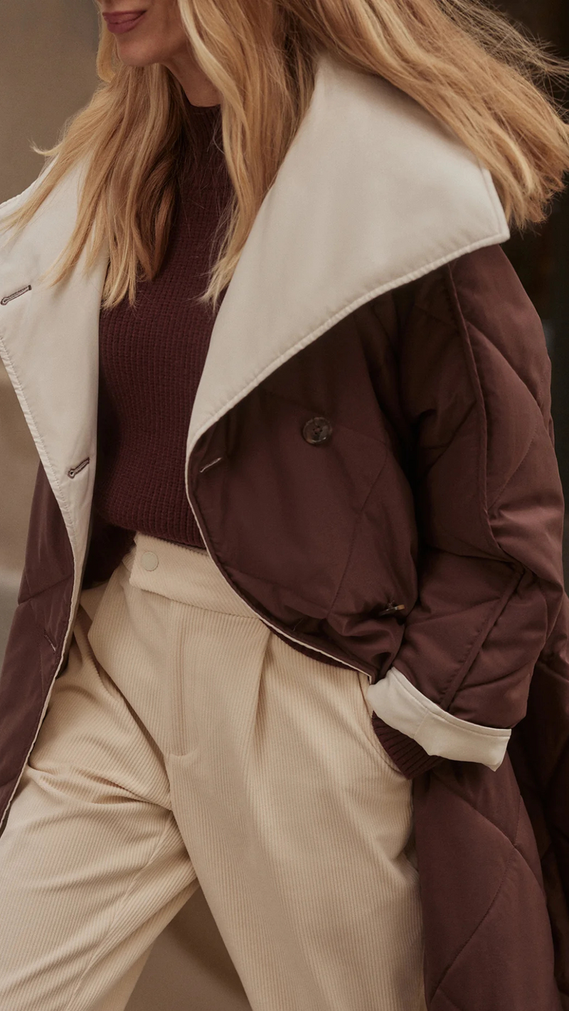 Annalise Reversible Wrap Coat