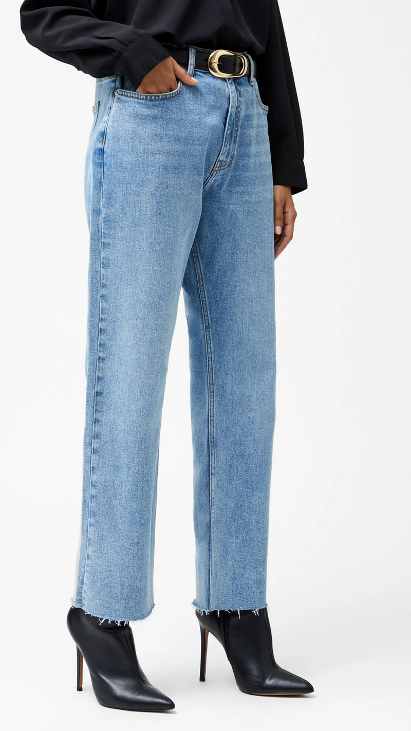 Elliot Denim Straight Leg Cropped Jeans 27 Inch