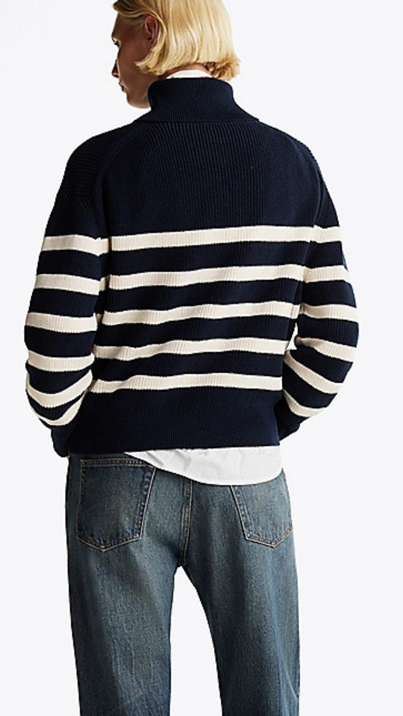 Half Zip Relaxed Jumper