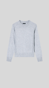 Regular fit crew neck sweater with Metallic thread