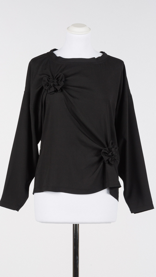 Blouse with 3D Flower