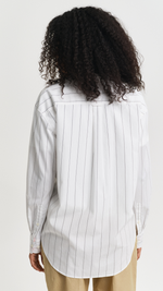 Relaxed Fit Striped Contrast Shirt