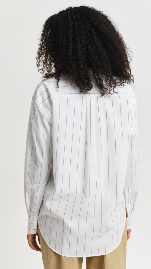Relaxed Fit Striped Contrast Shirt