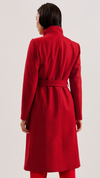 Rose Midi Length Belted Wrap Coat