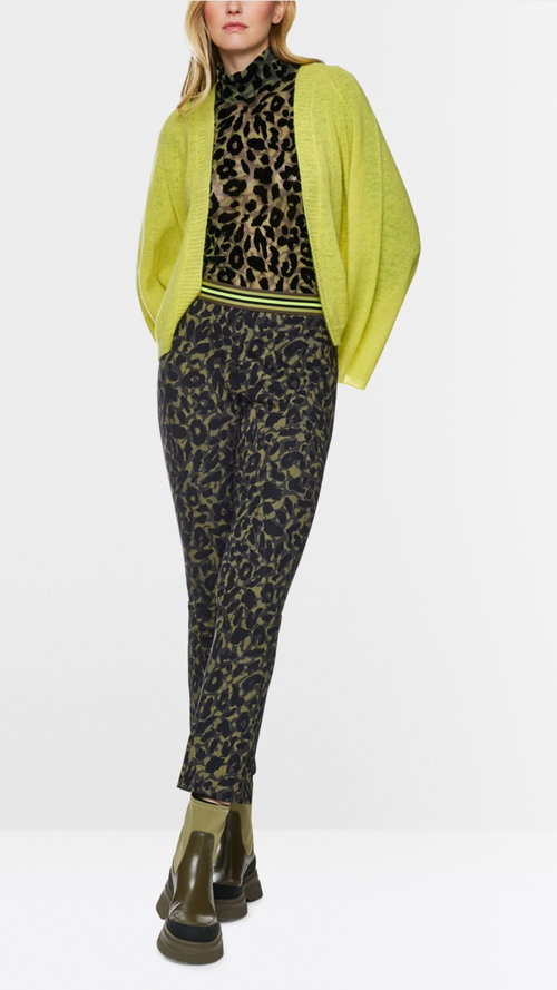 FREDERICA leopard print pull-on trousers
