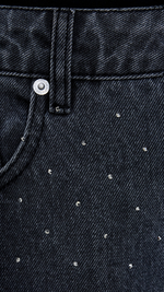 Ralphie Denim Embellished Wide Leg Jeans