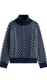 Pure Wool Cable Knit Relaxed Jumper