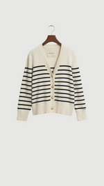 Striped Cotton Cardigan