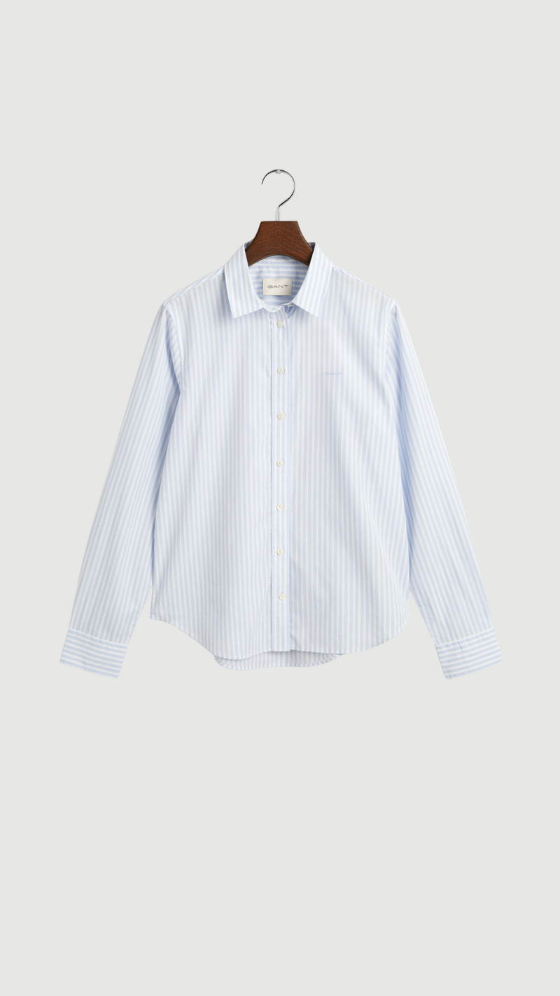 Regular Fit Striped Poplin Shirt