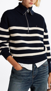 Half Zip Relaxed Jumper