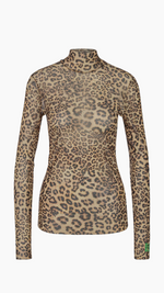 Leopard Long Sleeve Mesh