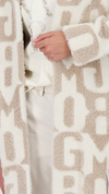 Jacket with lettering pattern