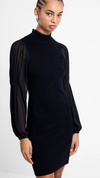 Krista Mix Long Sleeve Knitted Mini Dress