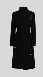 Rose Midi Length Belted Wrap Coat