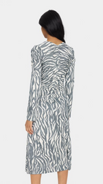 Ghita Zebra Graphic Jersey Dress