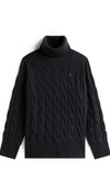 Cable Knit Soft Wool Relaxed Jumper