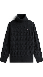 Cable Knit Soft Wool Relaxed Jumper