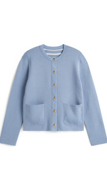 Cotton Jersey Revesible Cardigan