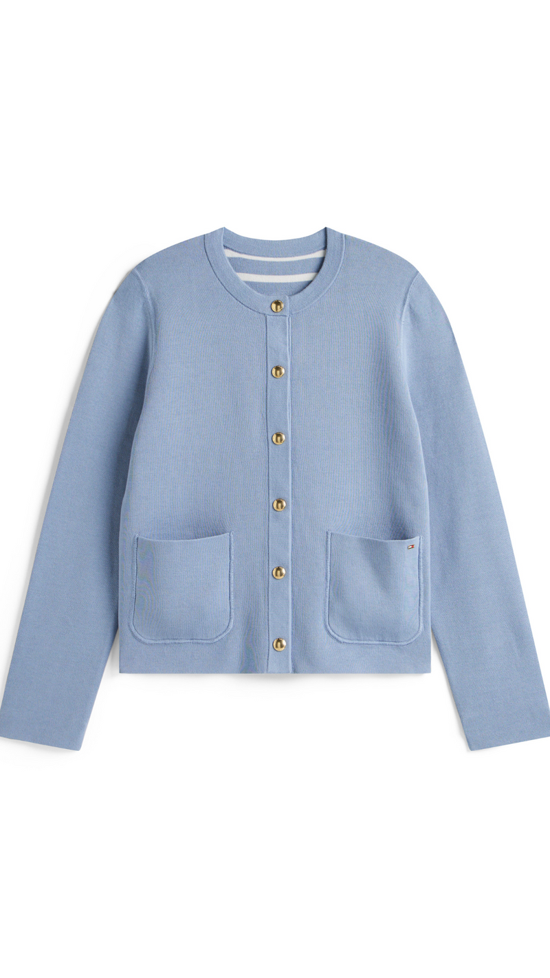 Cotton Jersey Revesible Cardigan