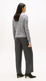 Soft  Wool Cable Cardigan