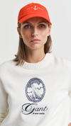 Graphic Cotton Crew Neck Sweater