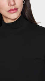 Long-sleeved turtleneck top