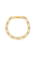 The Two Tone Pave link Bracelet