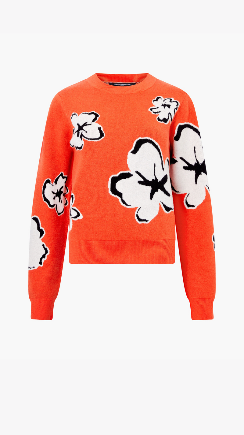 Paislee Floral Jaquard Jumper