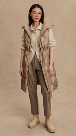 Navine Long Down Gilet