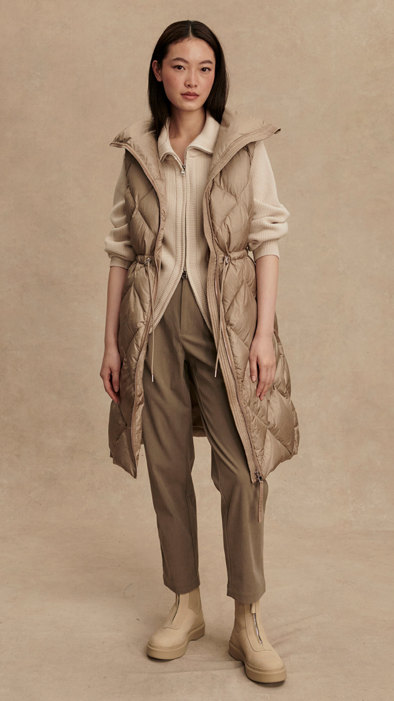 Navine Long Down Gilet