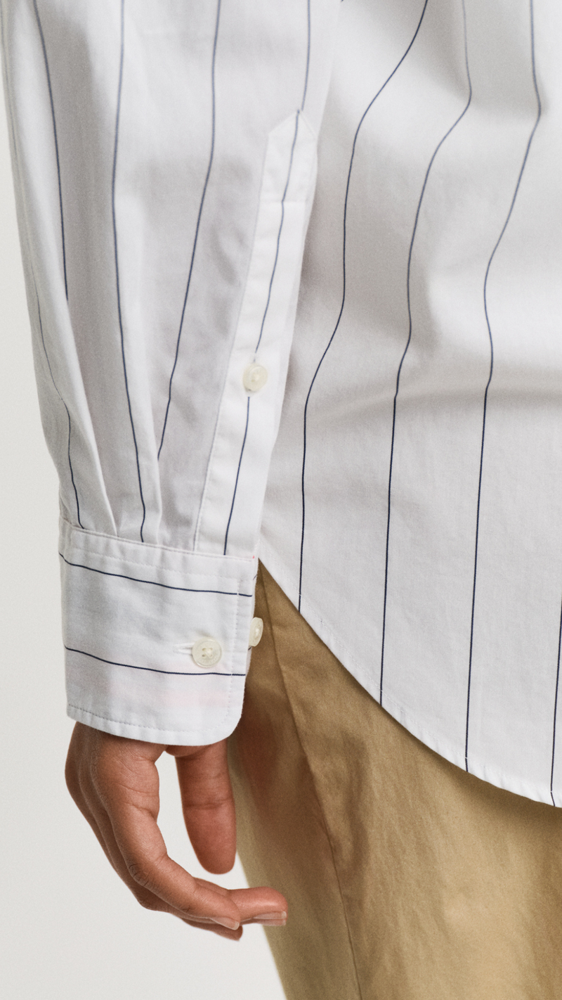 Relaxed Fit Striped Contrast Shirt