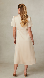 Chrissie- Long Dress with Button Front