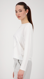 Satin-look shirt-blouse