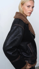Suedette Zip Up Jacket