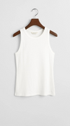 High Neck Ribbed Tank Top