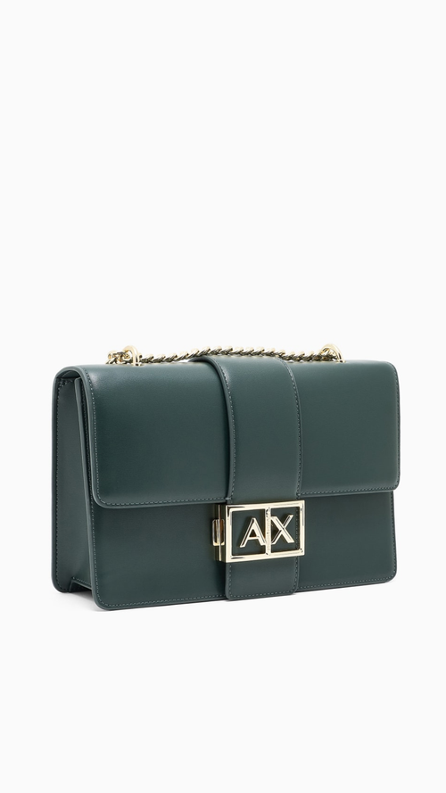 Shoulder Bag With Metal Logo