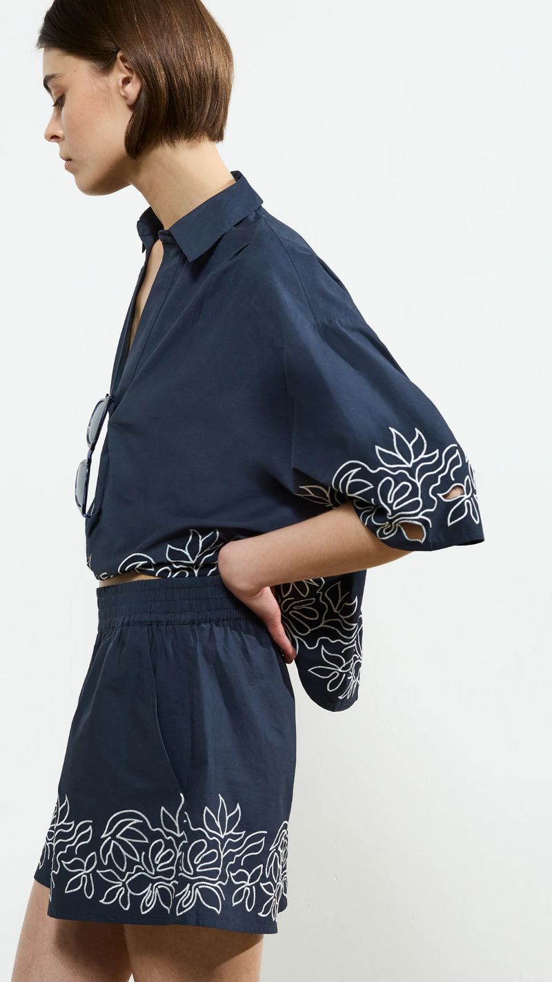 Alissa Cotton Popover Shirt