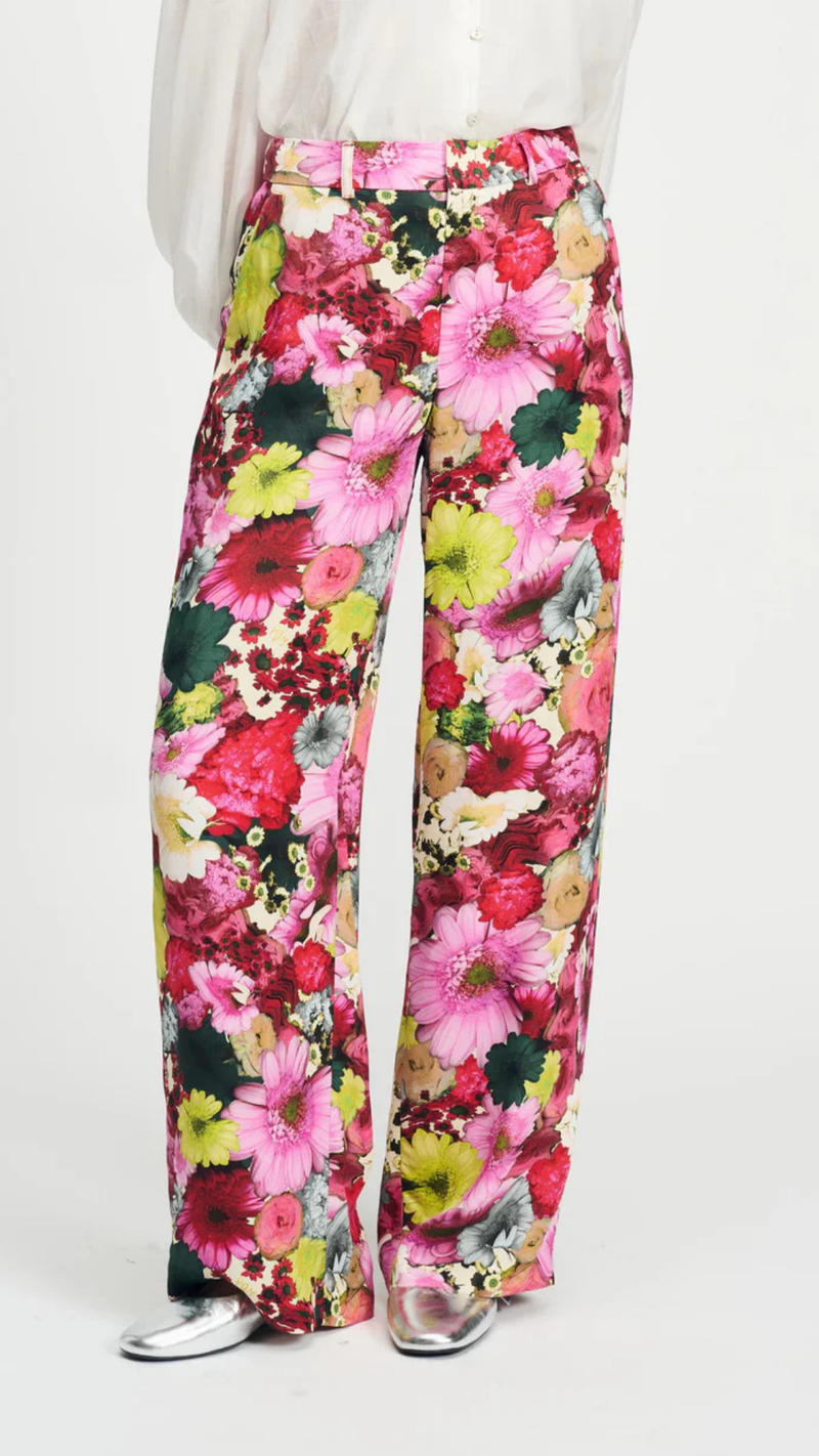 Satin Love Bouquet Pants