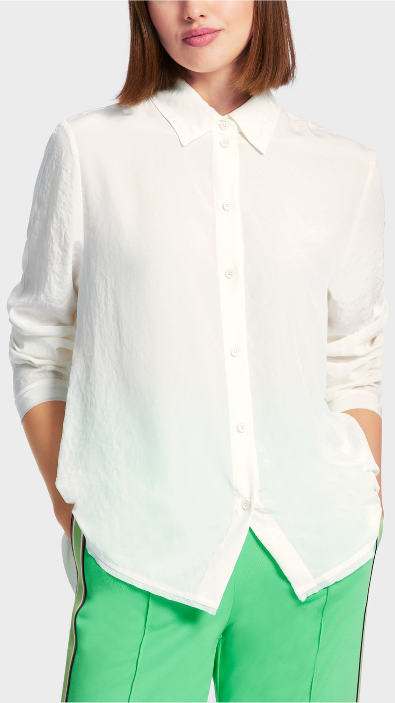 A-line soft drape shirt blouse