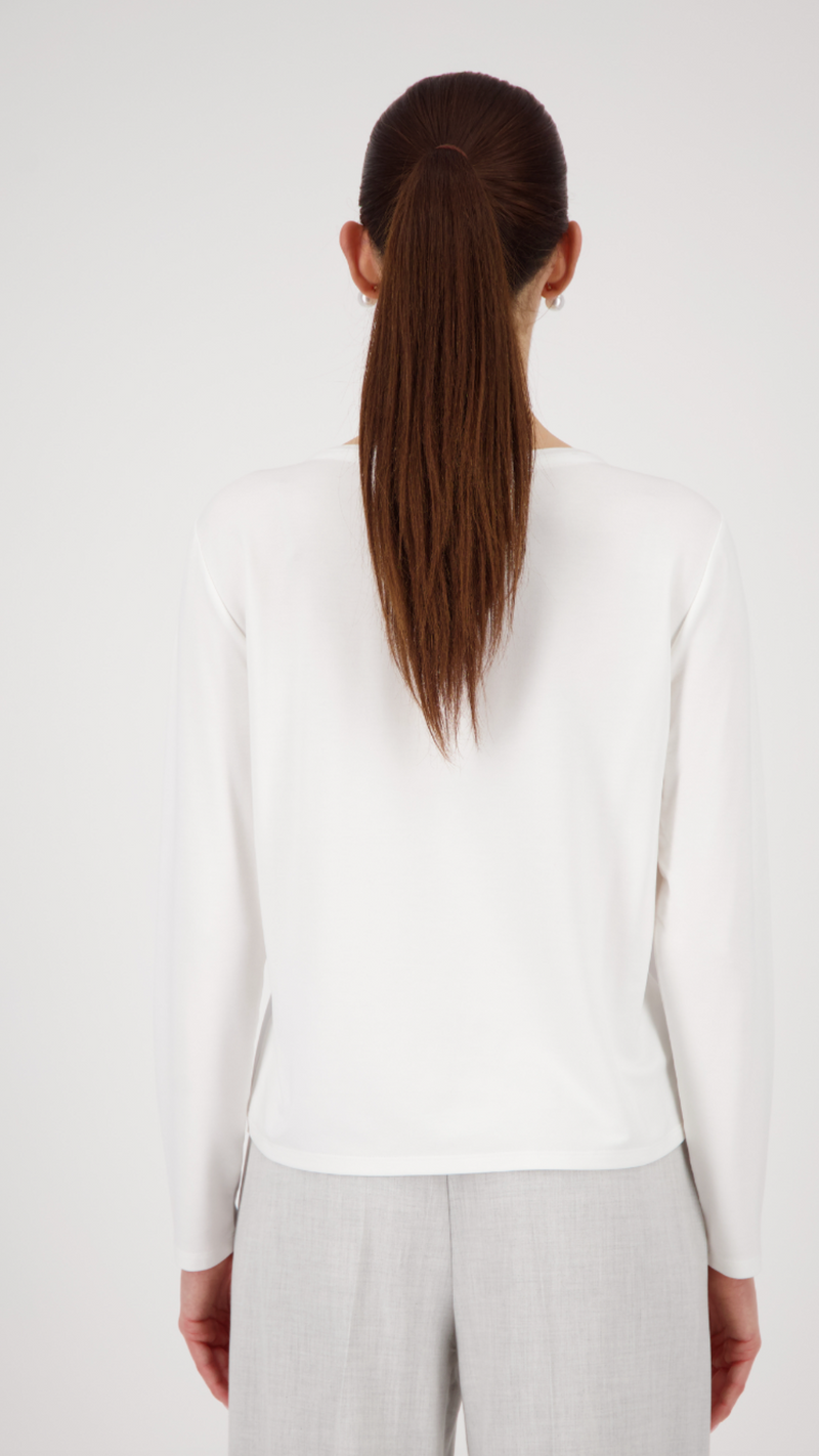 Satin-look shirt-blouse