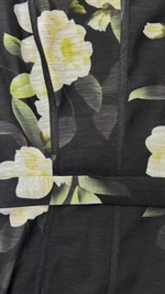 Kate- Pleat Sleeve Printed Dress