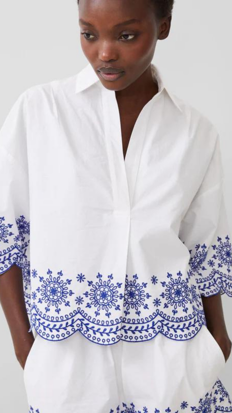 Alissa Cotton Embroidered Shirt