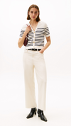 Cotton Jersey Gold Button Cardigan