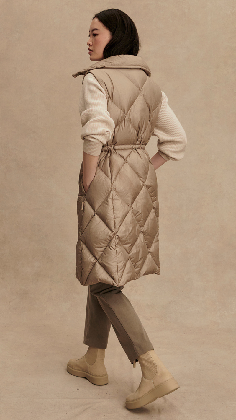 Navine Long Down Gilet